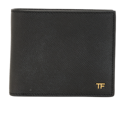 Tom Ford TF Logo Wallet, Leather, Black, MII, B/DB, 4*